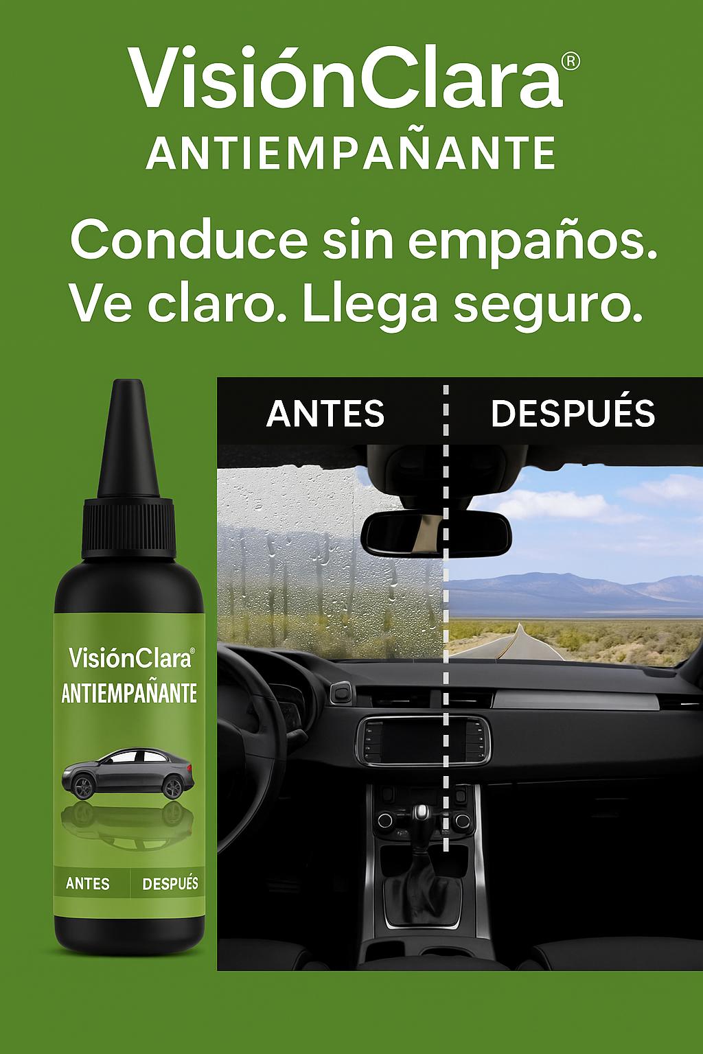 🟩 VisiónClara® Antiempañante 4 Unidades con 60% de descuento