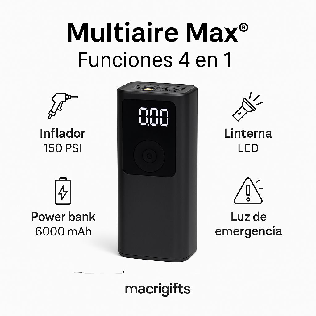 Multiaire Max® – Tu kit de emergencia 4 en 1
