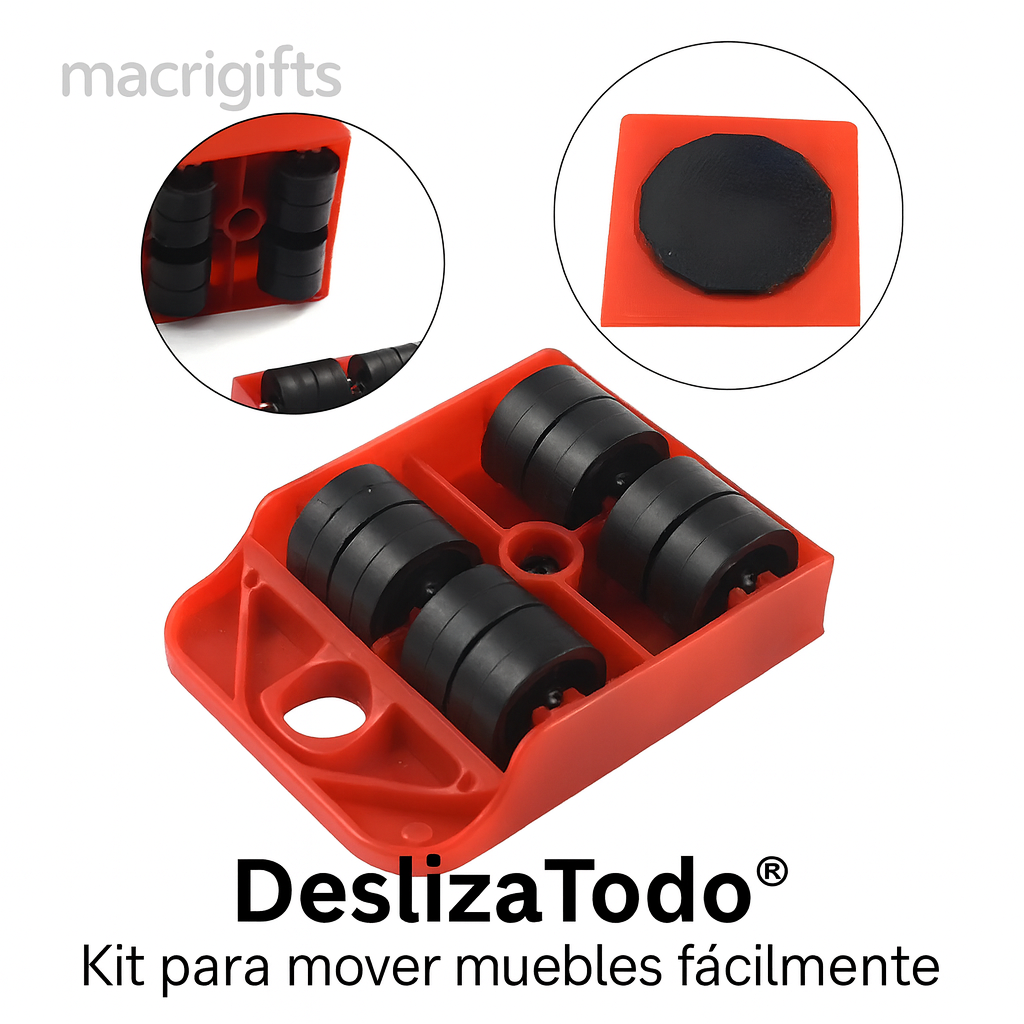 DeslizaTodo® – Mueve muebles pesados sin esfuerzo, sin ayuda y sin rayar tu piso