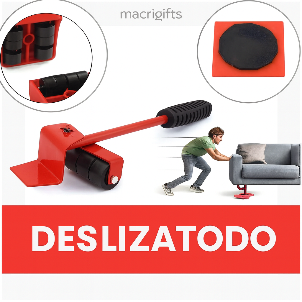 DeslizaTodo® – Mueve muebles pesados sin esfuerzo, sin ayuda y sin rayar tu piso