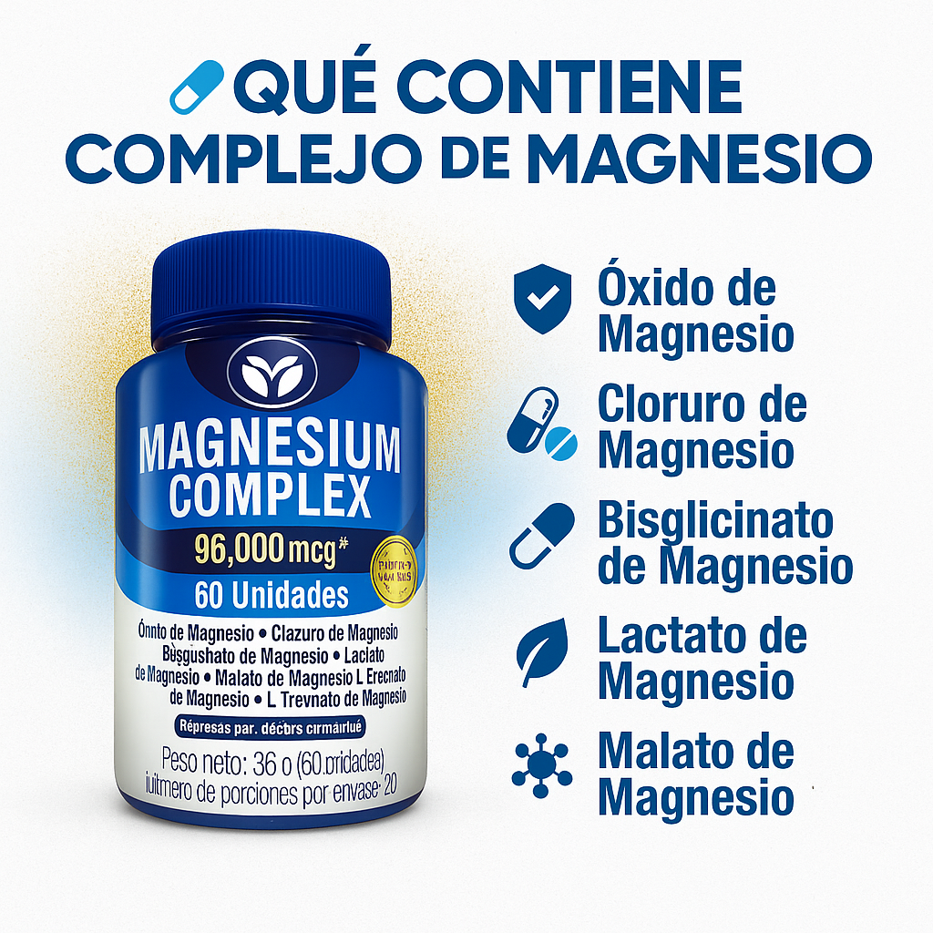 MAGNESIUM COMPLEX® – Energía natural y descanso profundo sin café ni químicos