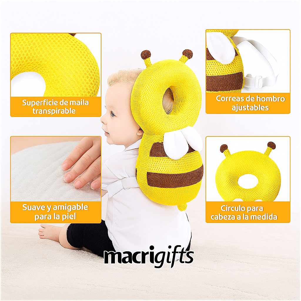 Protect Baby® – El cojín que cuida la cabecita de tu bebé mientras explora
