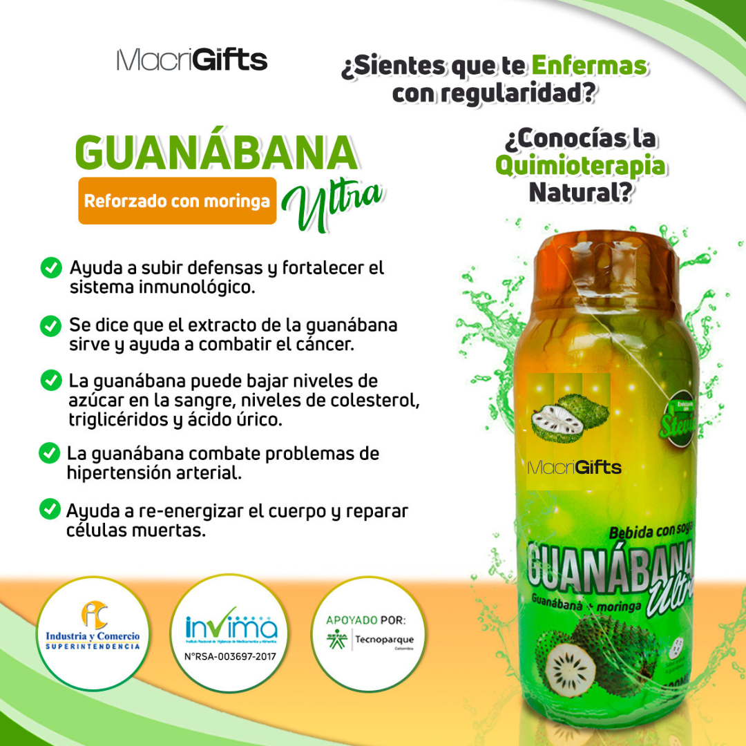🧃 Guanábana Ultra® – Activa tu cuerpo y súbele las defensas naturalmente