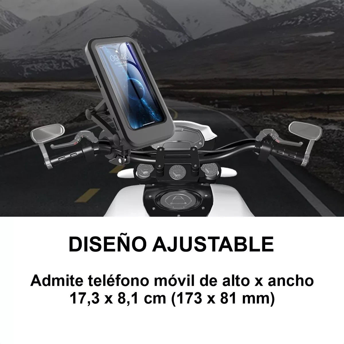 RideRack100® – Tu celular siempre protegido y visible, sin importar el clima