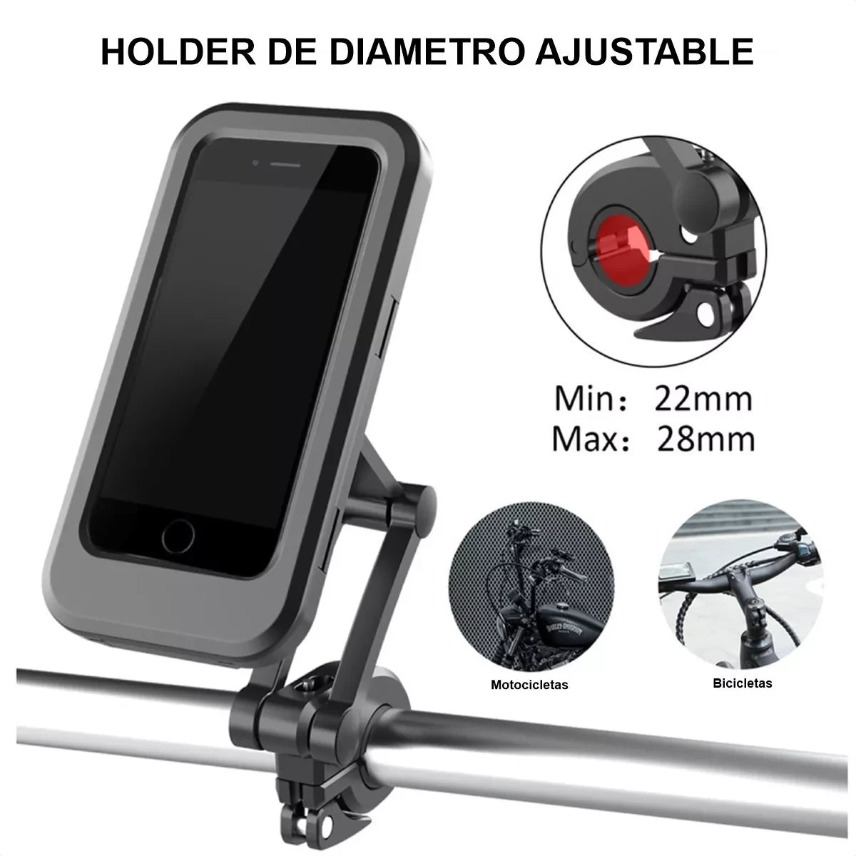 RideRack100® – Tu celular siempre protegido y visible, sin importar el clima