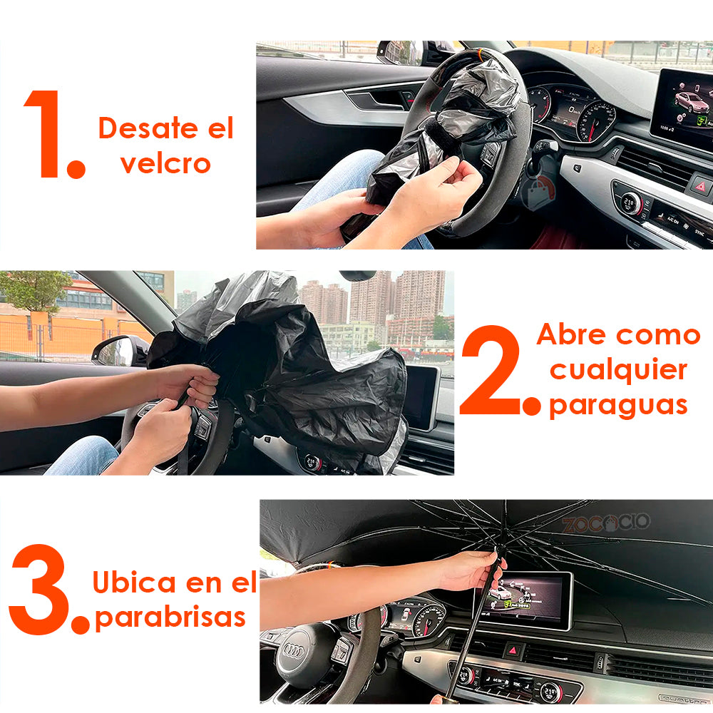 Escudo Solar® – La Sombrilla que Protege tu Carro