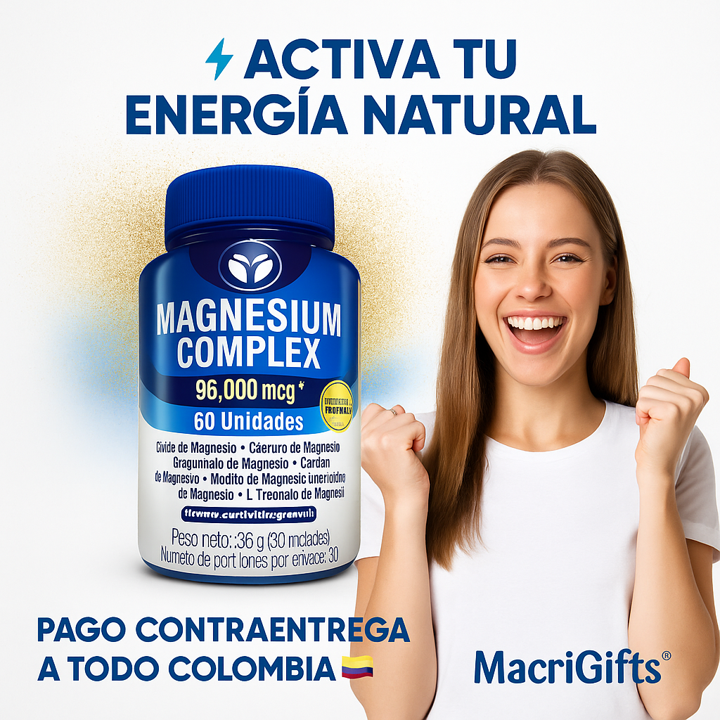 MAGNESIUM COMPLEX® – Energía natural y descanso profundo sin café ni químicos