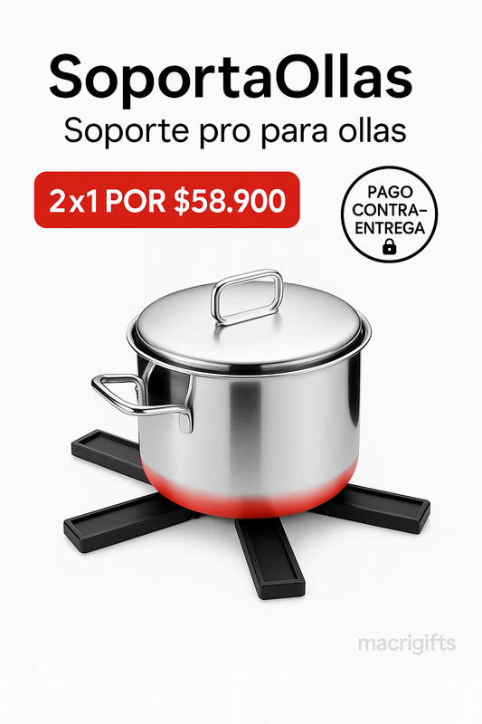 SoportaOllas® – Soporte plegable anticalor