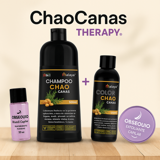 🧴 ChaoCanas Therapy® – ¡Elige tu tono, limpia tu raíz, despídete de las canas!