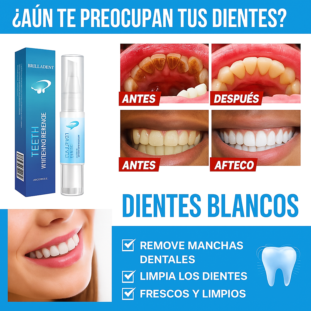 Lápiz BrillaDent® – Sonríe con confianza, sin manchas ni sensibilidad