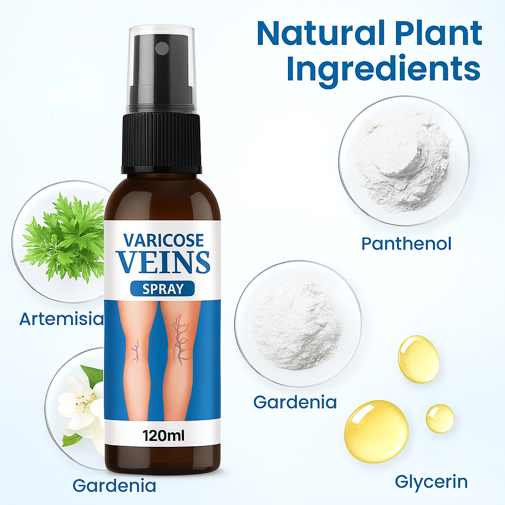Spray Herbal Antivárices VeinGuard® – Refresca tus piernas y mejora su apariencia