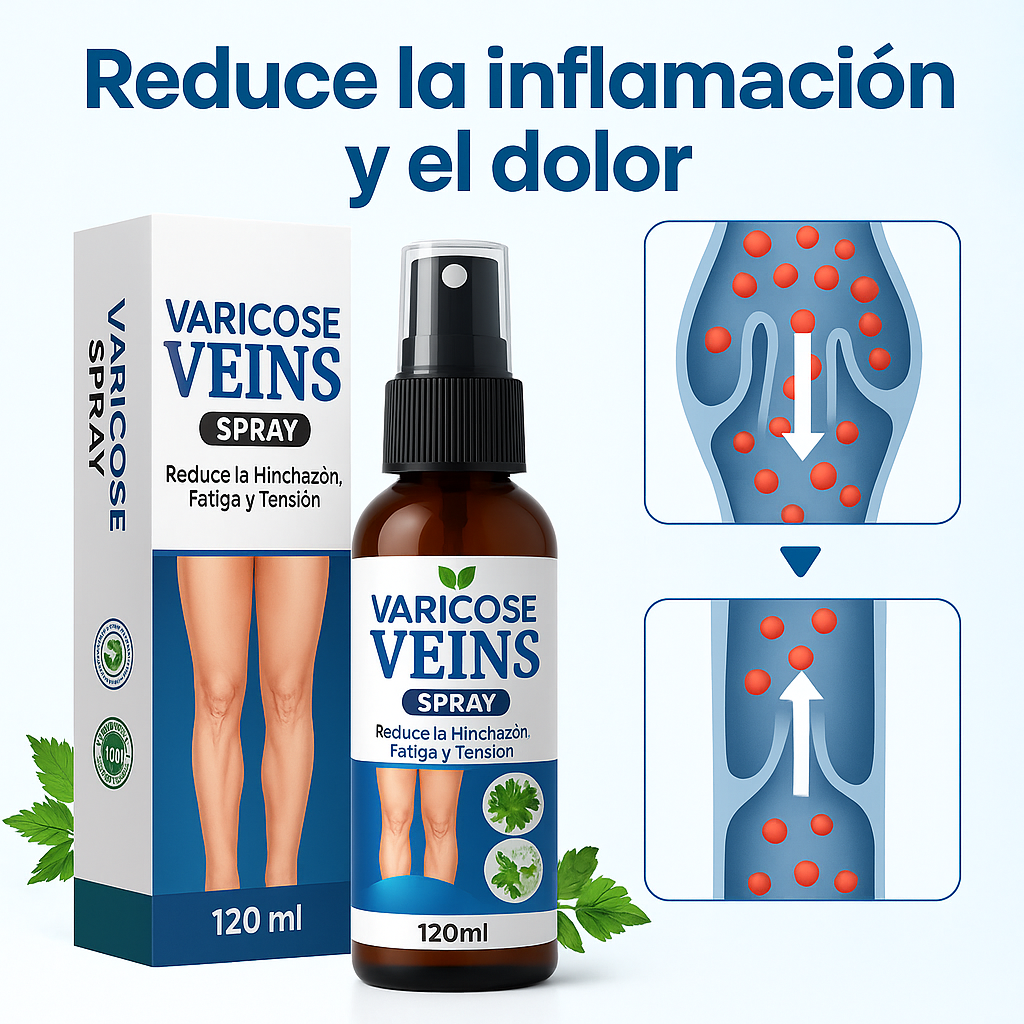 Spray Herbal Antivárices VeinGuard® – Refresca tus piernas y mejora su apariencia