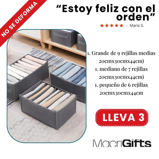 CLOSETZEN® x3 – 3 organizadores que transforman tu caos en calma