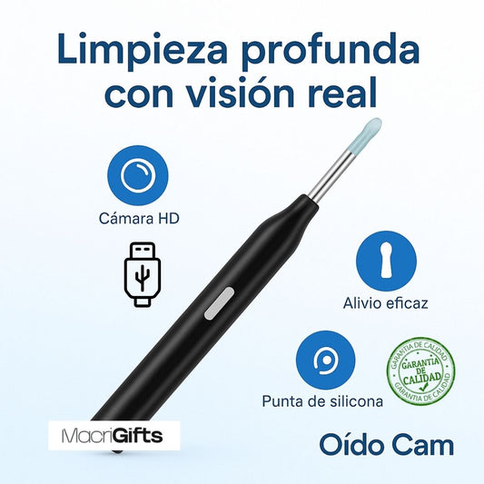 👂OídoCam® - Limpiador con cámara para los oídos