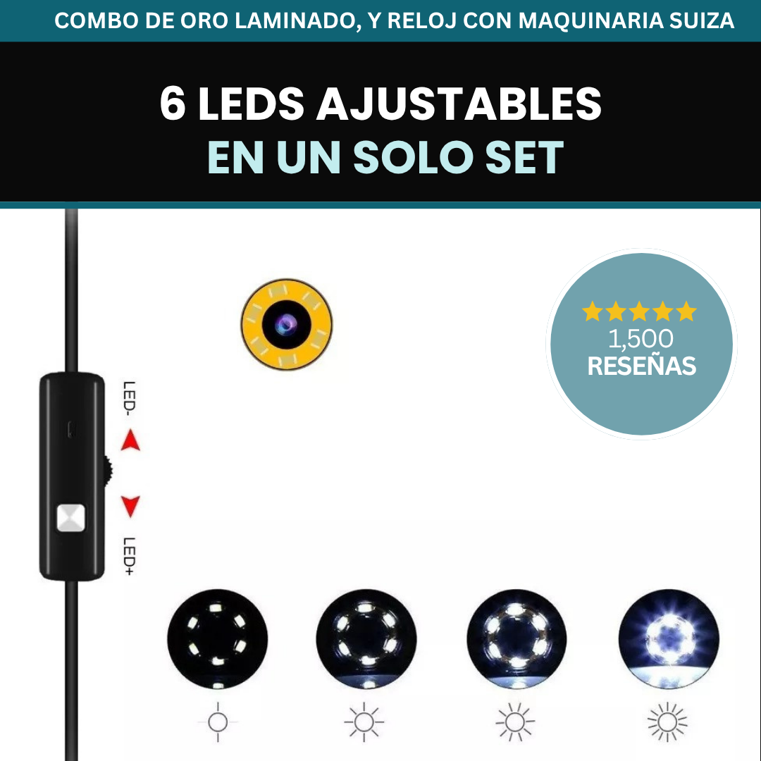 Cámara Exploradora Pro® 5.5mm – Descubre lo que nadie más puede ver con 2MTS de largo