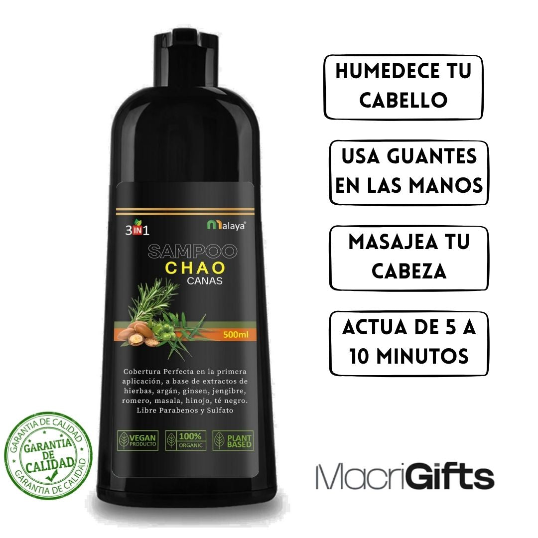 🧴 ChaoCanas Therapy® – ¡Elige tu tono, limpia tu raíz, despídete de las canas!