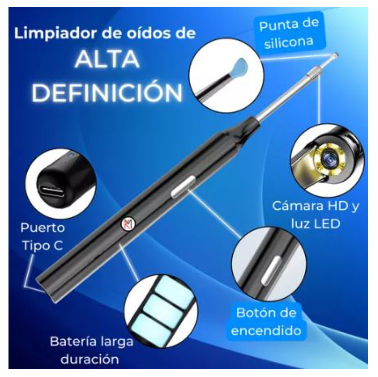 👂OídoCam® - Limpiador con cámara para los oídos