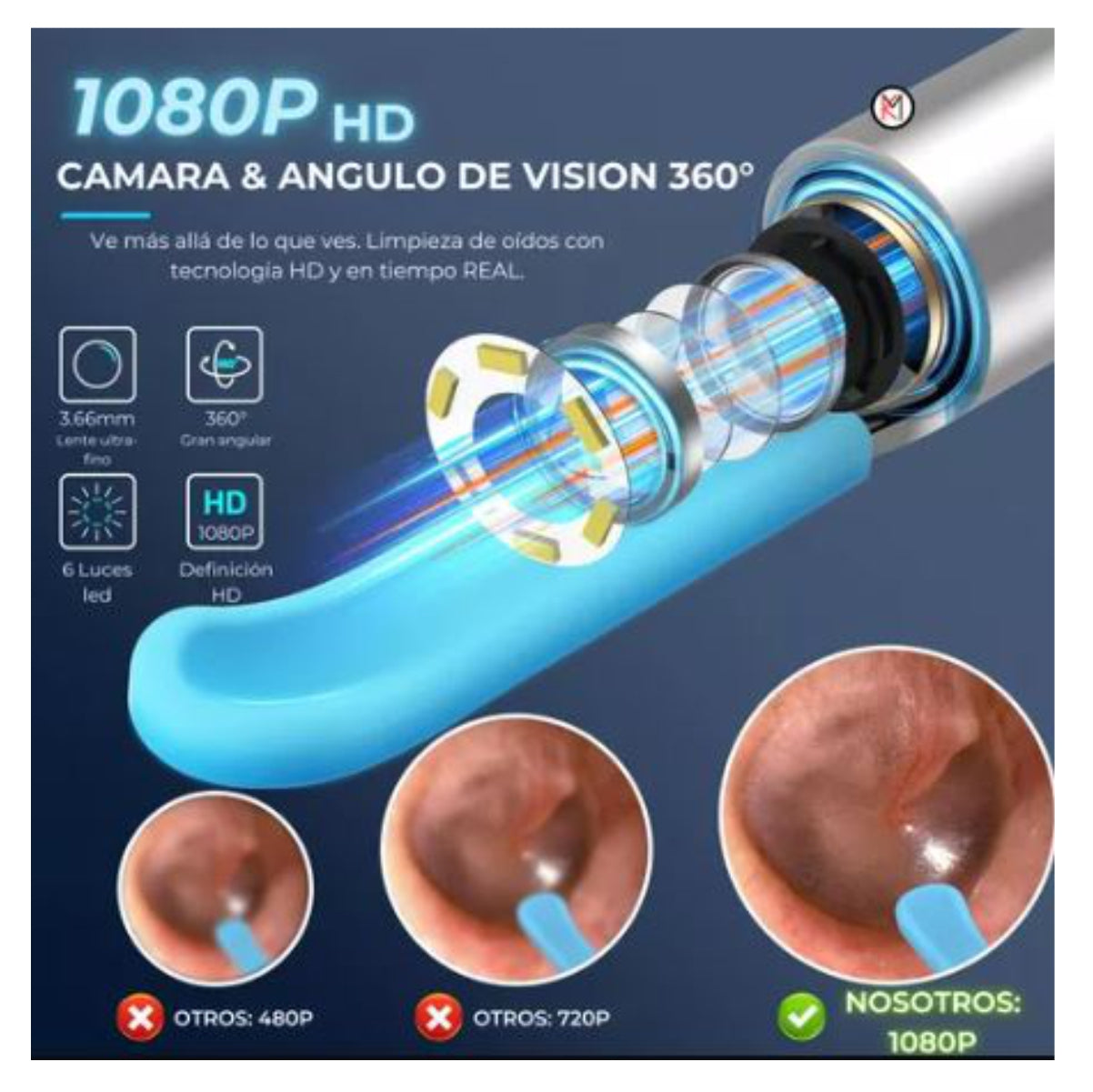 👂OídoCam® - Limpiador con cámara para los oídos