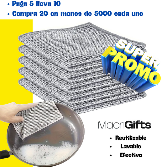 Pañomax®  Limpieza sin rayar y sin químicos (Paga 5 Lleva 10)